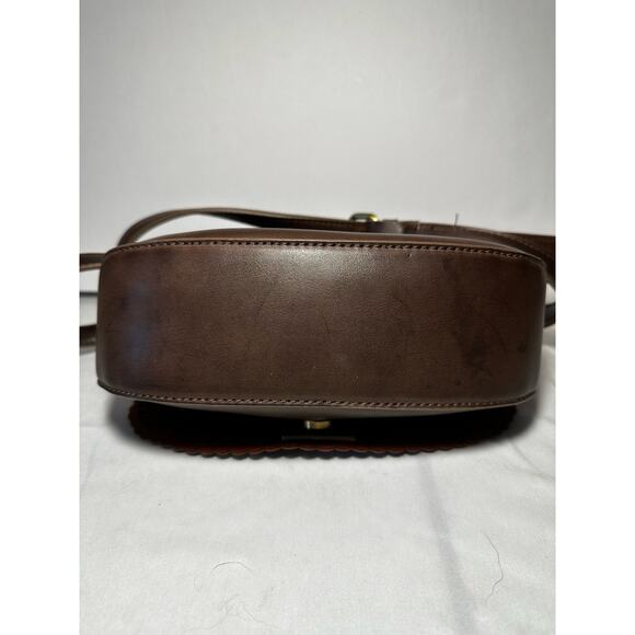 Reduced $10 Shiraleah Chicago Crossbody Handbag Women’s Small Brown Western - Picture 4 of 6